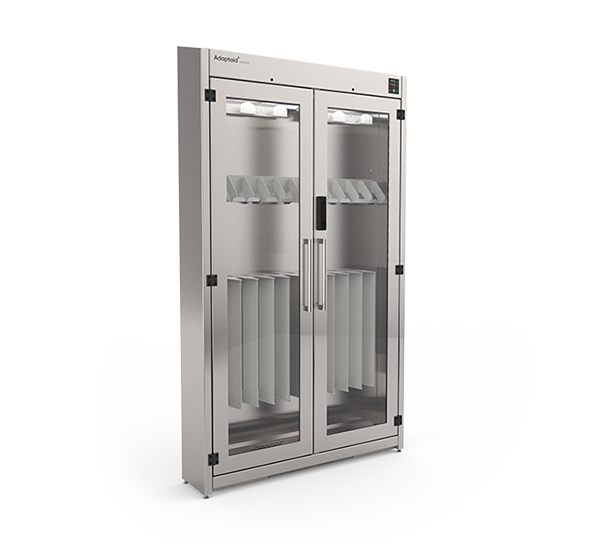 Armoire ventilée Mediprob avec deux portes pour stocker et sécher en toute sécurité les sondes d'échocardiographie transœsophagienne
