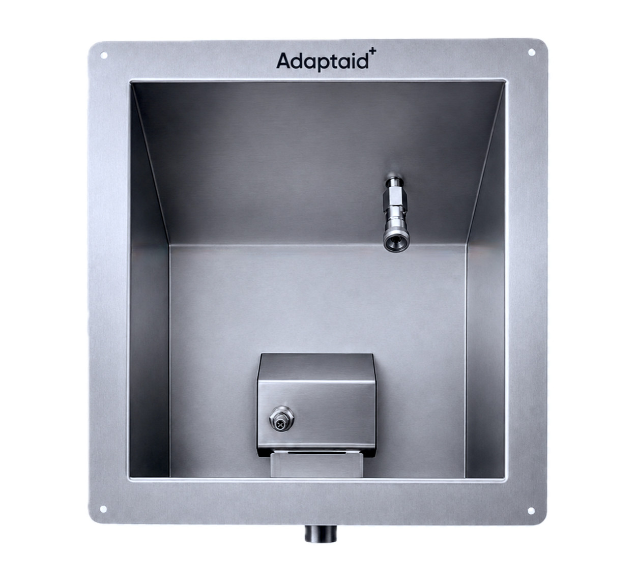 Station murale de dialyse avec raccord d'eau pure