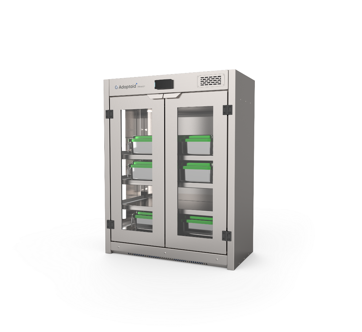 Armoire mobile compacte de stockage d'instruments chirurgicaux stériles, ventilée avec filtre à air HEPA